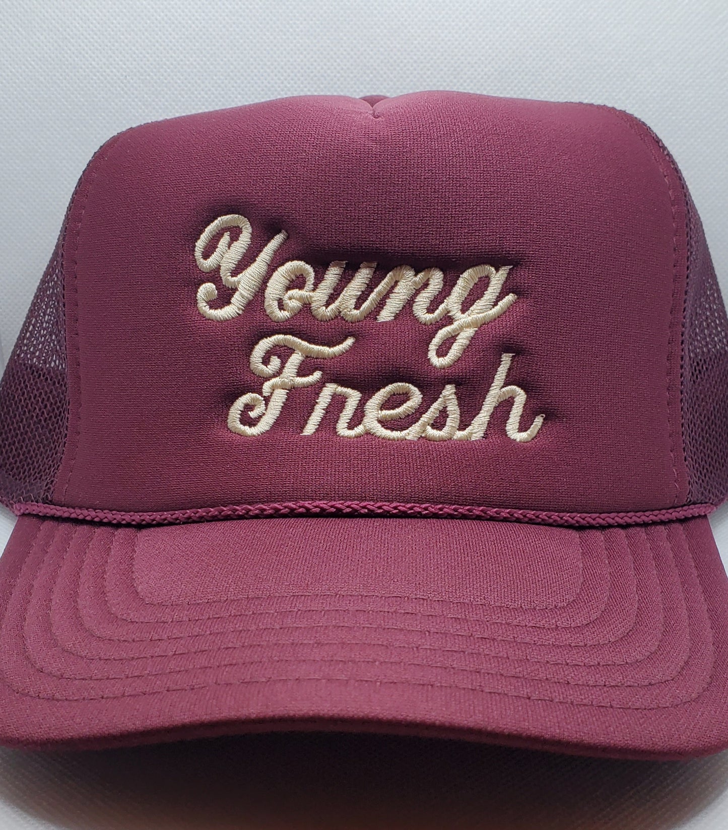 Maroon/Cream Snapback Hat