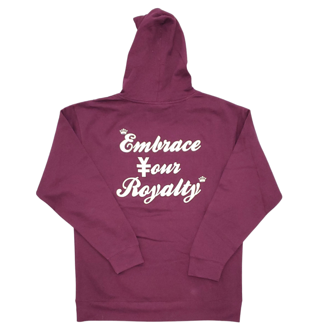 Maroon/Cream Hoody