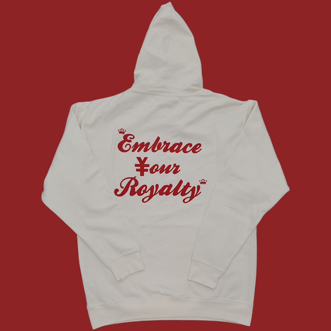 Ivory/Red Hoody