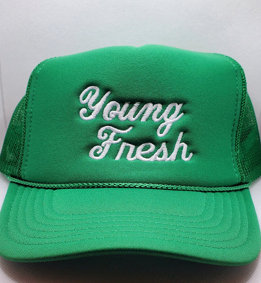 YF Green/White Trucker Hat
