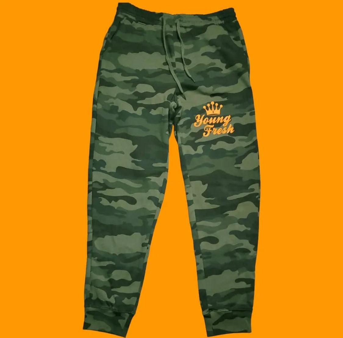 Army Camo/Orange Joggers