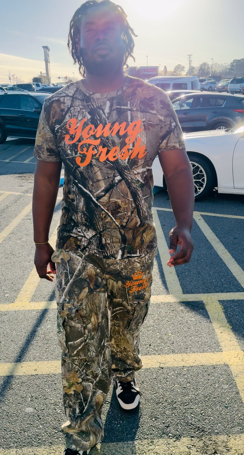 Camo/Orange T Shirt 🦌🌲