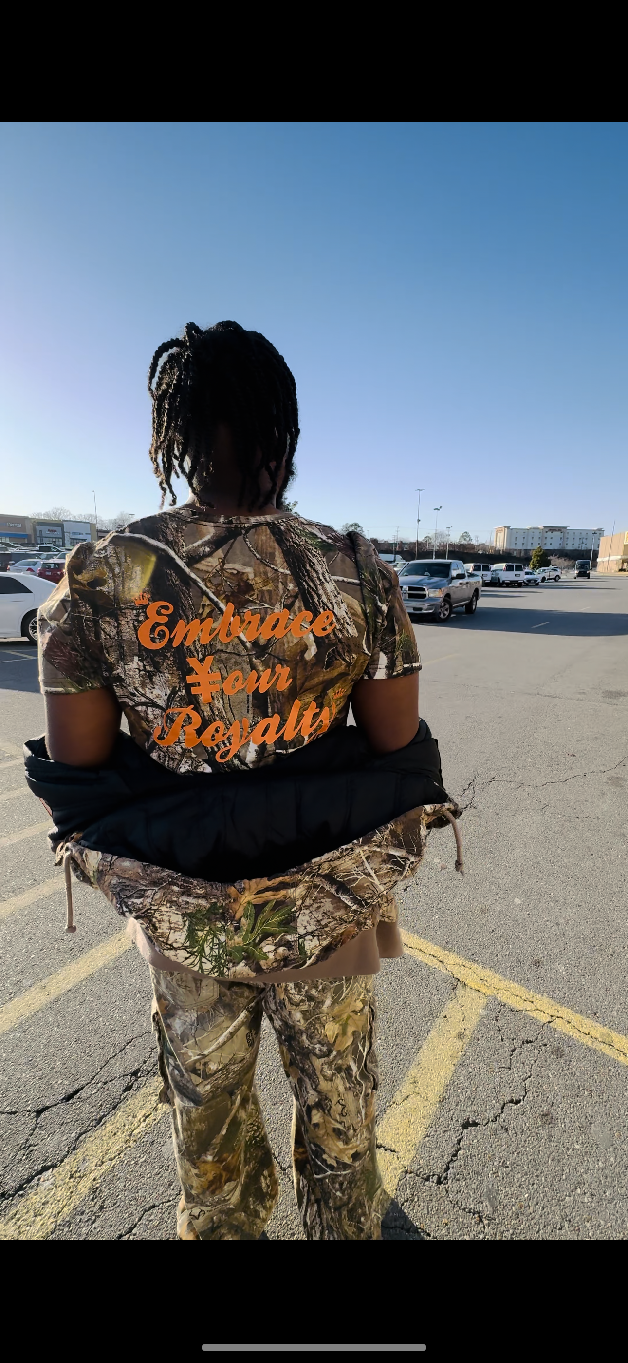 Camo/Orange T Shirt 🦌🌲