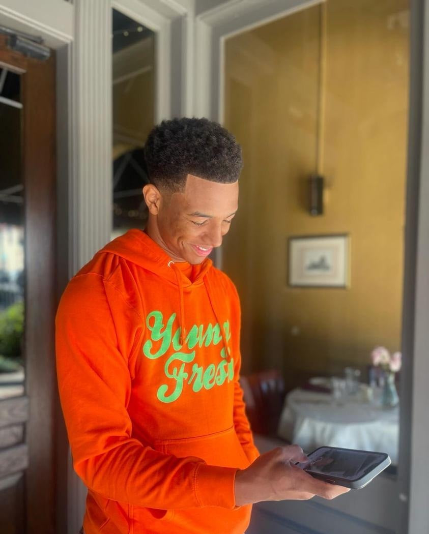 Orange/Green Hoody