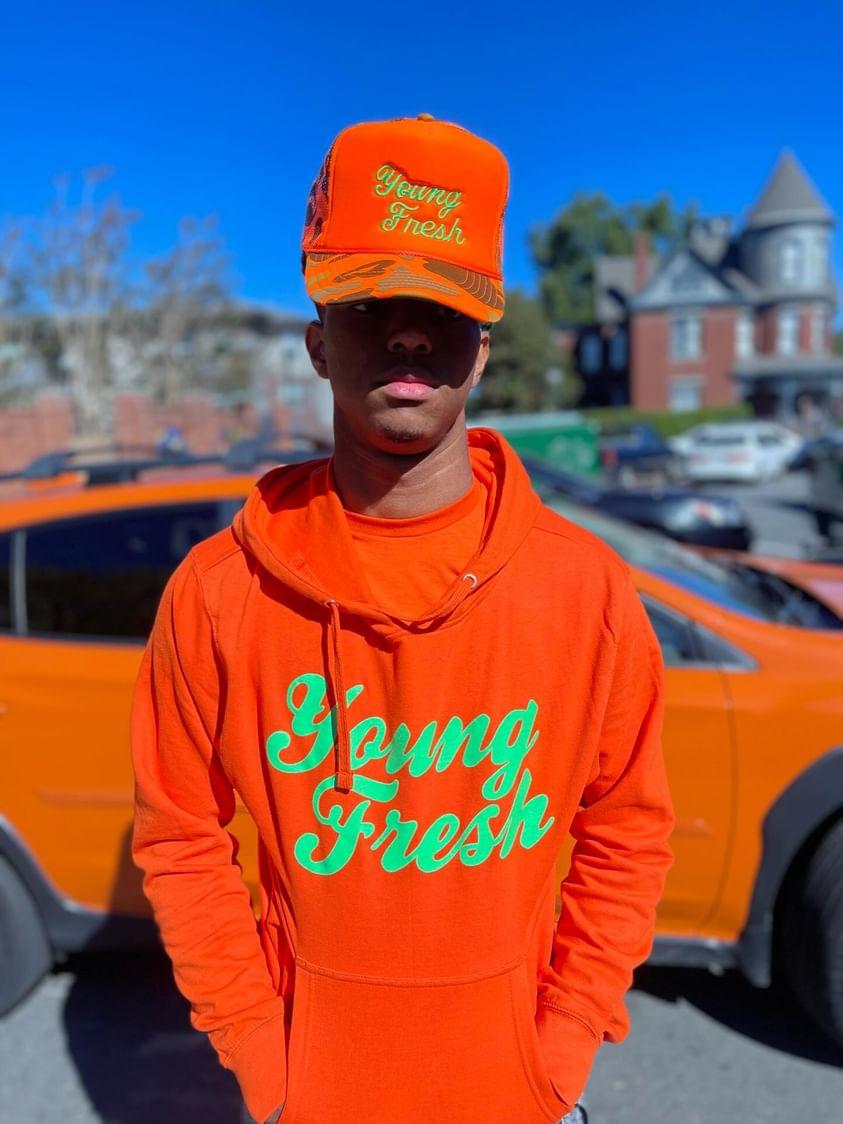 Orange/Green Hoody