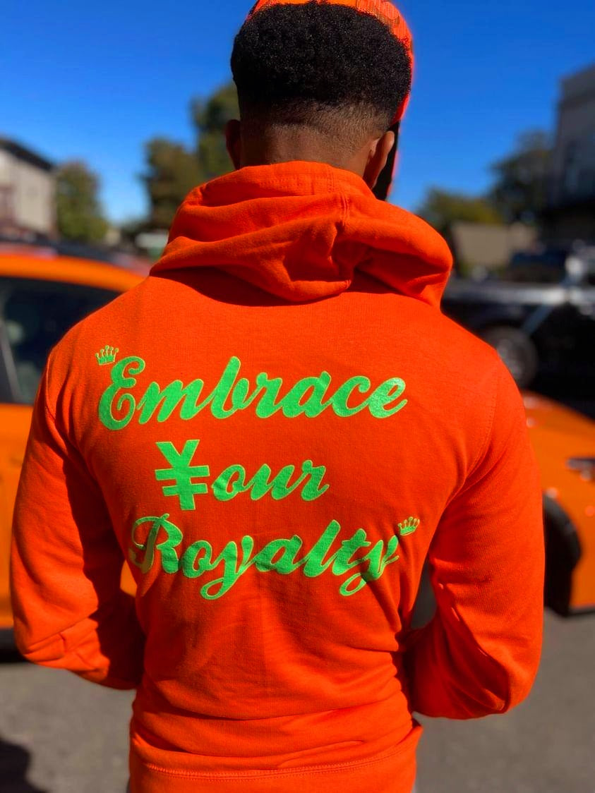 Orange/Green Hoody