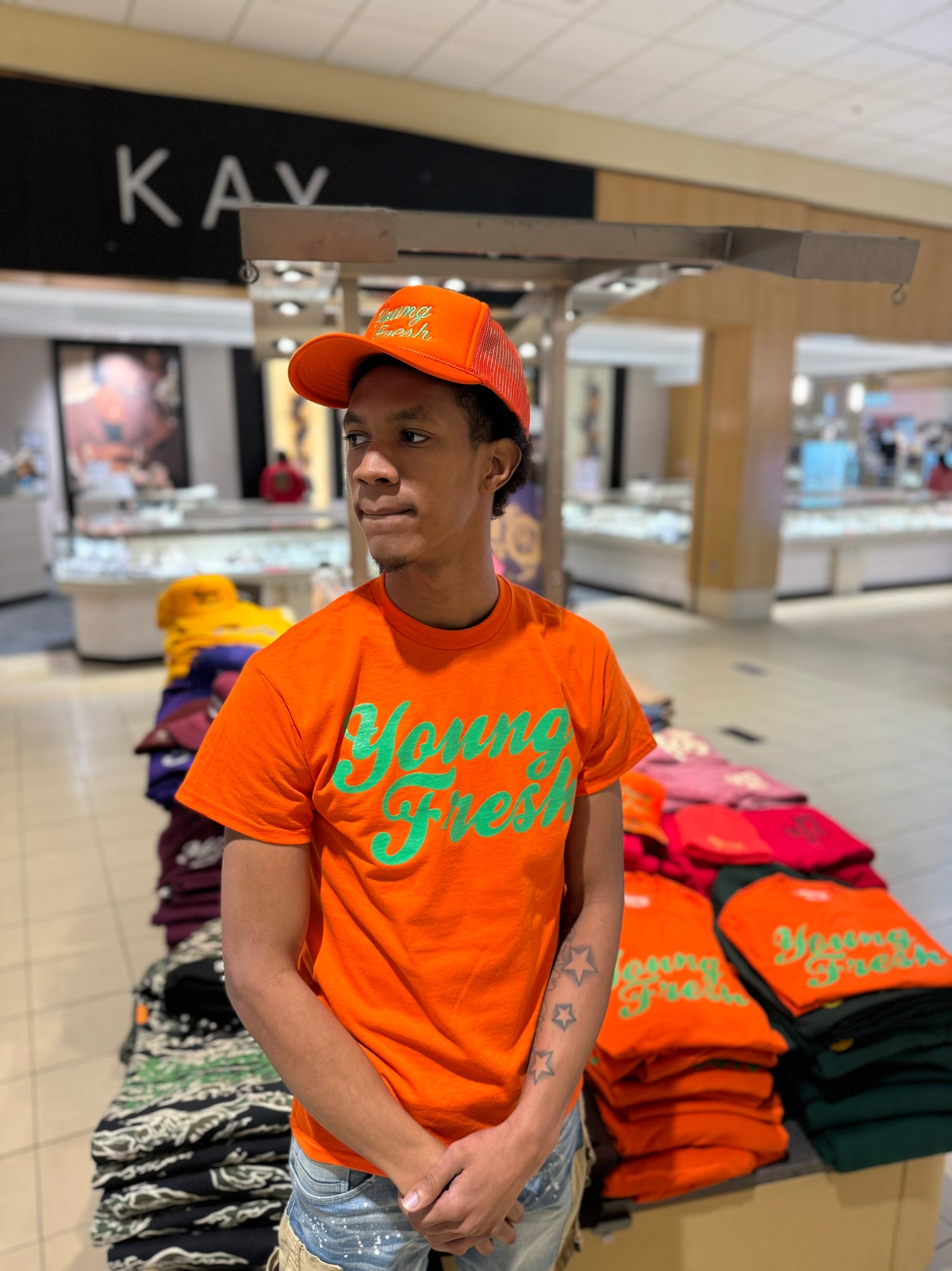 Orange/Green T-Shirt