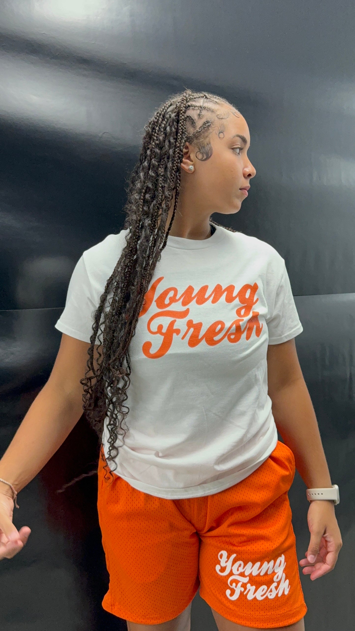 Orange-White T-Shirt