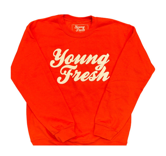 Orange/White Sweatshirt