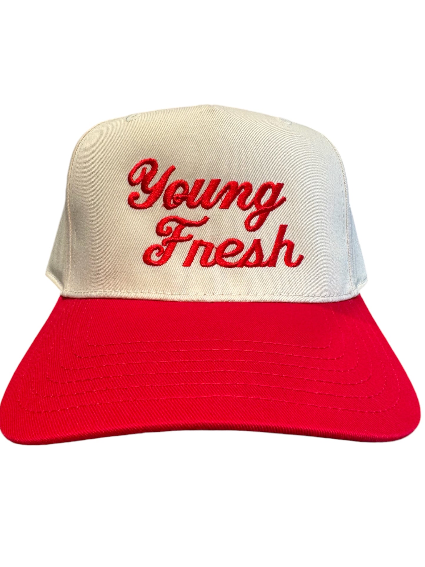 Ivory/Red Snapback